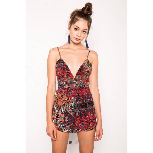 Stone Cold Fox Swoon Jumpsuit In Carpet